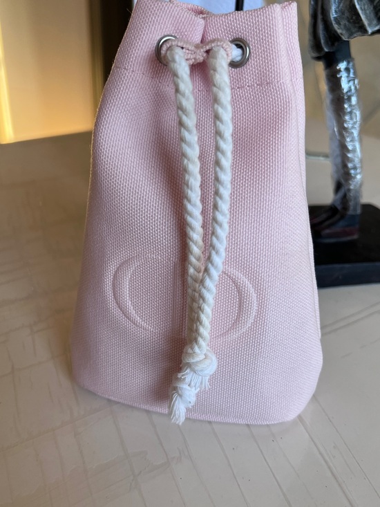 Dior Handbags - New! Dior Pink Canvas Drawstring Bucket cosmetic bag